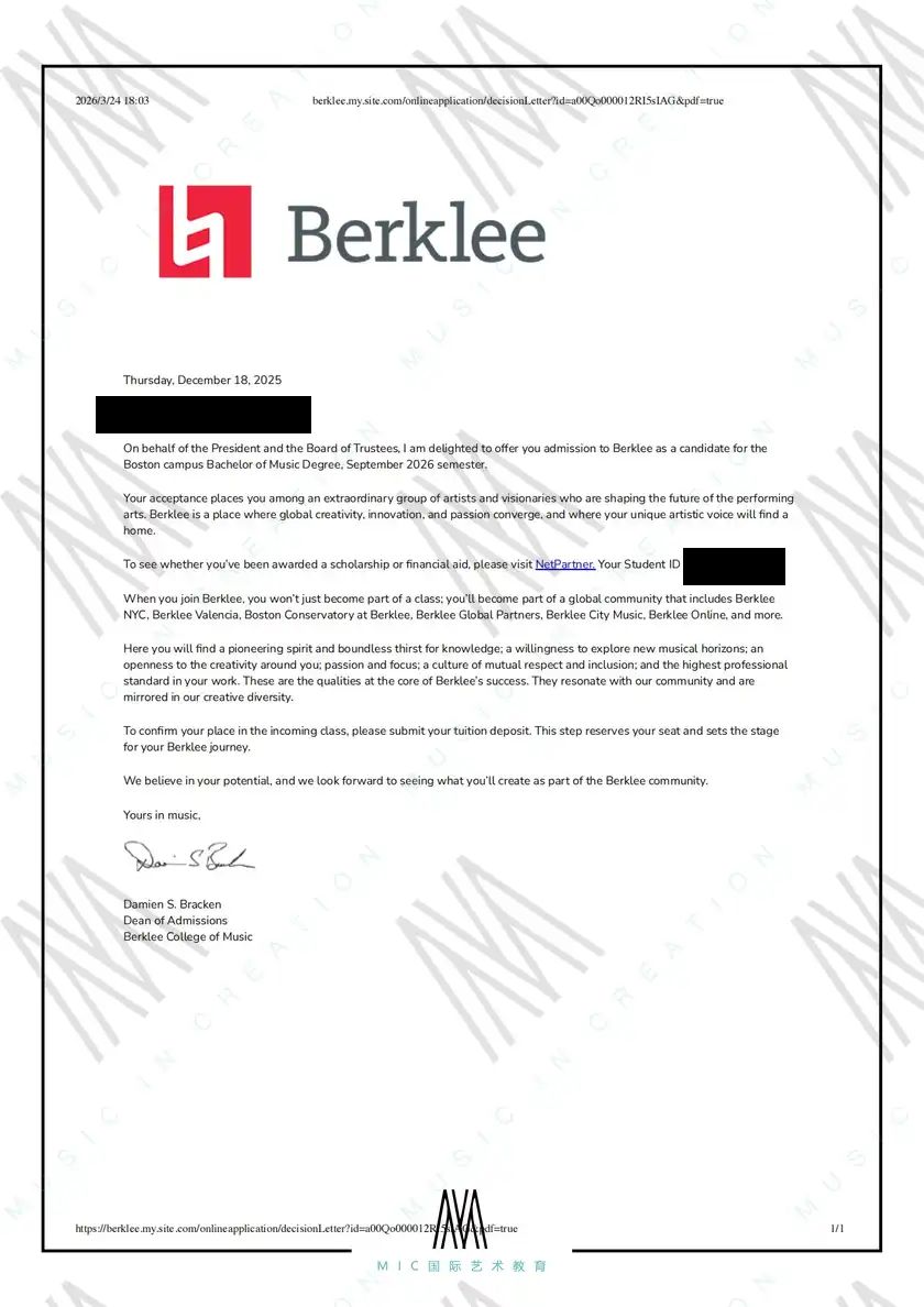 朱 - 美国伯克利音乐学院